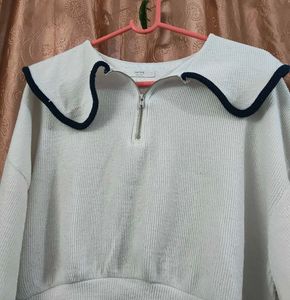 Cute White Cropped Top