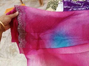 Stunning Embellished Ombre Saree