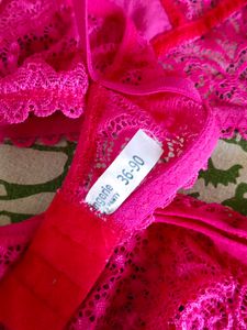 Pink Lingerie | Bra And Panty Set