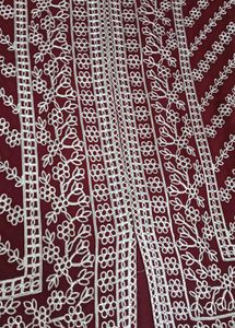 Embroidered Maroon Kurta