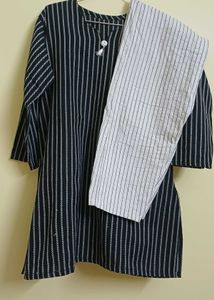 Stylish Striped Kurta Set