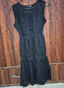 Elegant Black Lace Dress