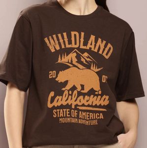 Brown Wildland California T-Shirt