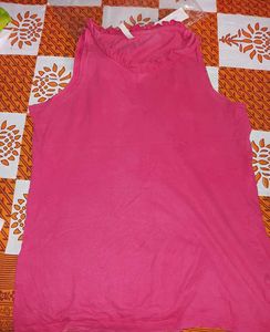 Ruffled Pink Tank Top
