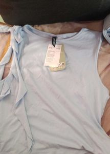 Baby Blue Ruffle Tank Top