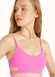 Shein Sky Pink Cut-out Crop Top