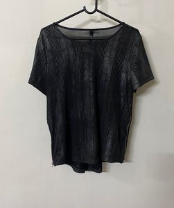 Glittery Black Top