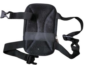 YUMIN Black Waist Bag with Clear Pouch