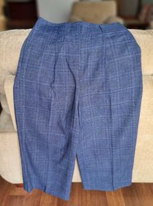 MARKS & SPENCER COTTON TWEED PAPER BAG PANTS