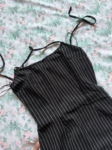 H&amp;M backless Mini Dress with Tie Straps