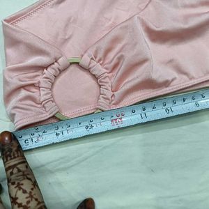 Pink Bikini ❤️‍🔥Bottom with Gold Rings