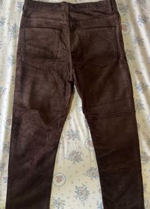 H&amp;M Brown Corduroy Trousers | Straight Fit | Excel