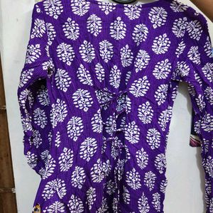 Stylish Purple Printed Kurti