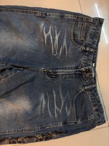 Y2K ⭐️ Embellished Flared embroidered Jeans