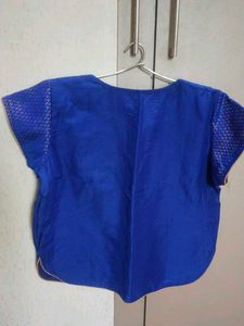 Blue Readymade Blouse/Ethnic top