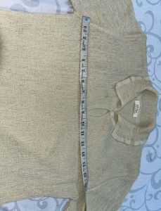 Textured Collared Short Sleeve Top