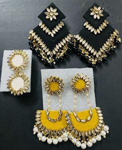 Hand Made Fancy Earrings 3 Combo