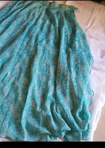 beauriful skirt umbrella seablue