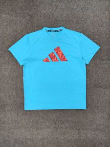Adidas Blue Graphic T-Shirt