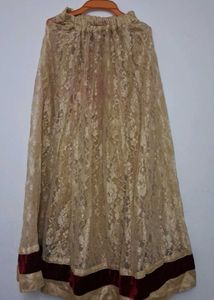 Golden Lace Ethnic Skirt