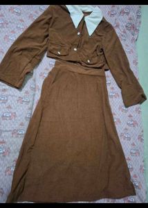 brown co ord set from savana