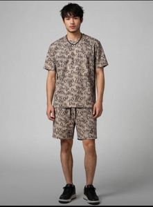 dior Designer Print T-Shirt co-ord