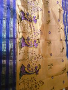 🛍️ Beautiful Cotton Saree with Deer Print