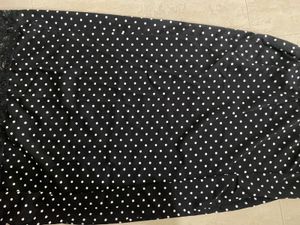 polka dot long skirt