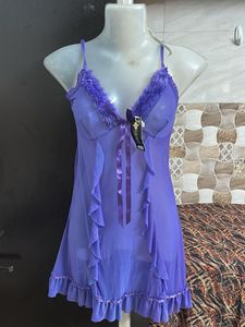 Sheer Purple Babydoll Nightie