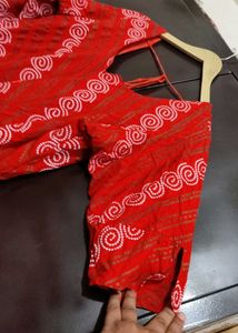 Red🔴 Anarkali Printed Kurti For 40 Bust