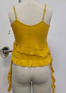 Yellow Ruffled Cami Top