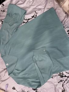 Elegant Light Blue V-Neck top
