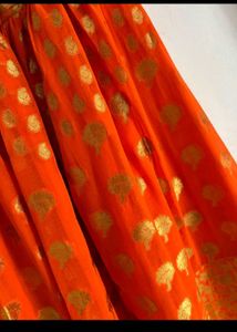 Orange Ethnic lehenga