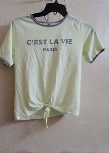 Light Green C'est La Vie Paris T-Shirt (not a sing