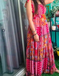 Bohemian Tiered Maxi Dress
