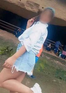 Light Blue Distressed Denim Shorts