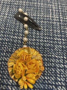 Floral Hair Clip Maang Tikka