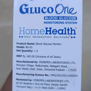 Dr. Morepen Gluco One Blood Glucose Monitor