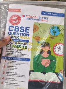 Oswaal CBSE Class 12 English Core