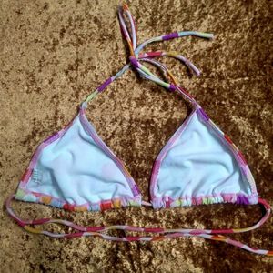 Colorful Polka Dot Bikini Top