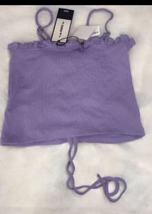 Chic Lavender Ruched Cami Top
