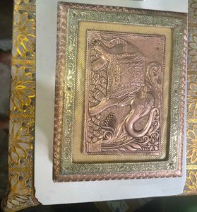 Elephant Design Copper Wall Art