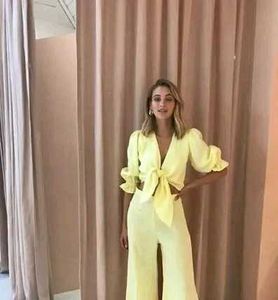 Elegant Light Yellow Co-ord Set