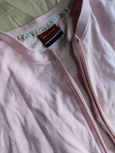Pink Zip-Up Sweatshirt