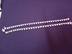 silver anklet