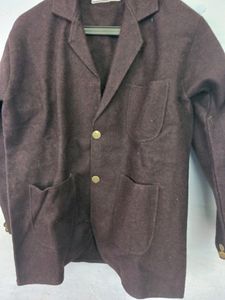 Brown Woollen Blazer Price Dropped