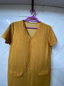 This Is Branded Mustard Dress.