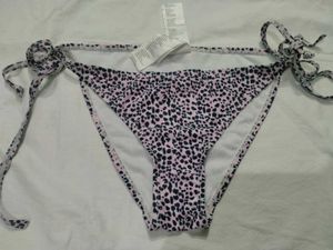 Pink Leopard Print Bikini Bottom