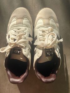 Adidas Samba White &amp; Brown Sneakers