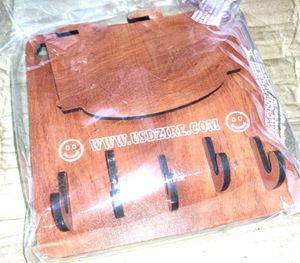 Wood Key Holder With Stand